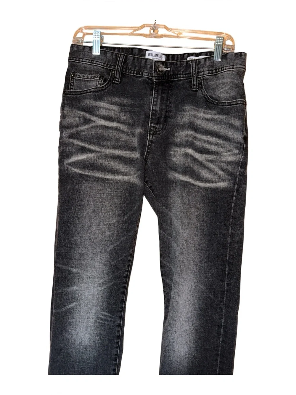 William Rast Dean Slim Straight Black Wash Jeans‎ Men’s 31x32 Stretch Denim